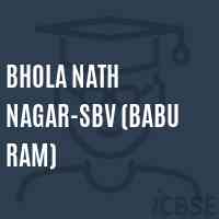 Bhola Nath Nagar-SBV (Babu Ram) Senior Secondary School Logo