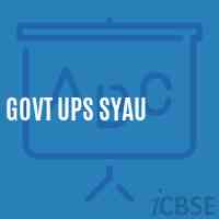 Govt Ups Syau Middle School Logo