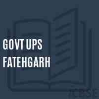 Govt Ups Fatehgarh Middle School Logo