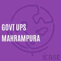 Govt Ups Mahrampura Middle School Logo