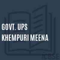 Govt. Ups Khempuri Meena Middle School Logo