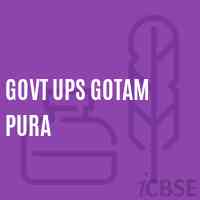 Govt Ups Gotam Pura Middle School Logo
