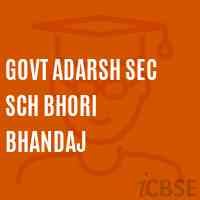 Govt Adarsh Sec Sch Bhori Bhandaj Secondary School Logo