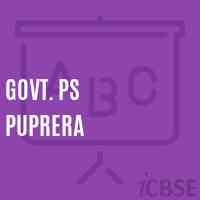 Govt. Ps Puprera Primary School Logo