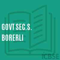 Govt Sec.S. Borerli High School Logo