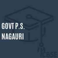 Govt P.S. Nagauri Primary School Logo