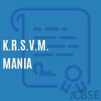 K.R.S.V.M. Mania Middle School Logo