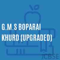 G.M.S Boparai Khurd (Upgraded) Middle School Logo