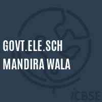 Govt.Ele.Sch Mandira Wala Primary School Logo