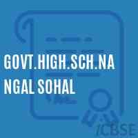 Govt.High.Sch.Nangal Sohal Secondary School Logo