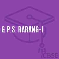 G.P.S. Rarang-I Primary School Logo