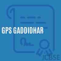 Gps Gaddidhar Primary School Logo