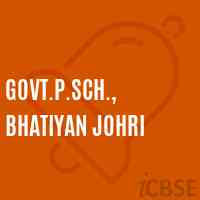 Govt.P.Sch., Bhatiyan Johri Primary School Logo
