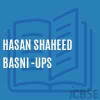 Hasan Shaheed Basni -Ups Middle School Logo