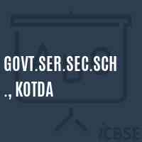 Govt.Ser.Sec.Sch., Kotda High School Logo