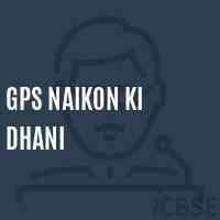 Gps Naikon Ki Dhani Primary School Logo