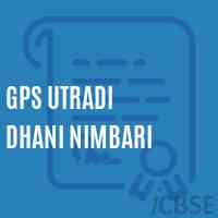 Gps Utradi Dhani Nimbari Primary School Logo