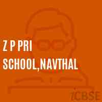 Z P Pri School,Navthal Logo