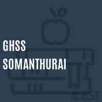 Ghss Somanthurai High School Logo