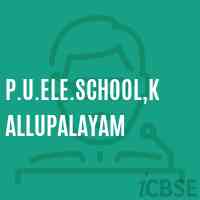 P.U.Ele.School,Kallupalayam Logo
