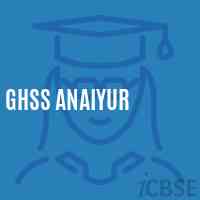 Ghss Anaiyur High School Logo