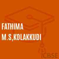 Fathima M.S,Kolakkudi Secondary School Logo