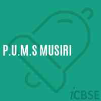 P.U.M.S Musiri Middle School Logo