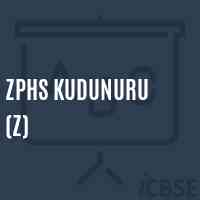 Zphs Kudunuru (Z) Secondary School Logo
