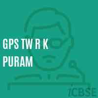Gps Tw R K Puram Primary School Logo