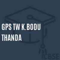 Gps Tw K.Bodu Thanda Primary School Logo