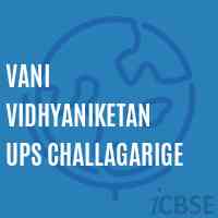 Vani Vidhyaniketan Ups Challagarige Middle School Logo