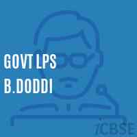 Govt Lps B.Doddi Primary School Logo