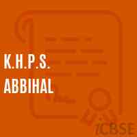 K.H.P.S. Abbihal Middle School Logo