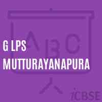 G Lps Mutturayanapura Primary School Logo