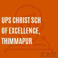 Ups Christ Sch of Excellence, Thimmapur Middle School Logo