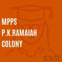 Mpps P.K.Ramaiah Colony Primary School Logo