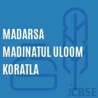 Madarsa Madinatul Uloom Koratla Primary School Logo
