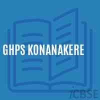 Ghps Konanakere Middle School Logo