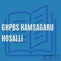 Ghpbs Hamsagaru Hosalli Middle School Logo