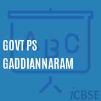 Govt Ps Gaddiannaram Primary School Logo