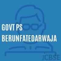 Govt Ps Berunfatedarwaja Primary School Logo