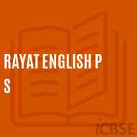 Rayat English P S Primary School Logo