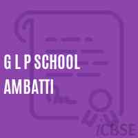 G L P School Ambatti Logo