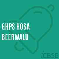 Ghps Hosa Beerwalu Middle School Logo