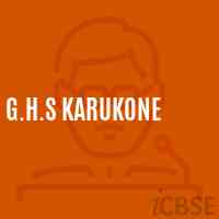 G.H.S Karukone Senior Secondary School Logo