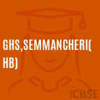 GHS,Semmancheri(HB) Secondary School Logo