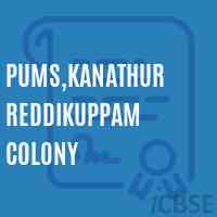 PUMS,Kanathur Reddikuppam colony Middle School Logo
