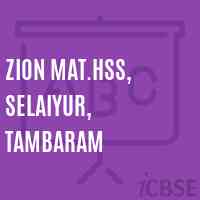 Zion Mat.HSS, Selaiyur, Tambaram Senior Secondary School Logo