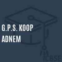 G.P.S. Koop Adnem Primary School Logo