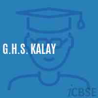 G.H.S. Kalay Secondary School Logo